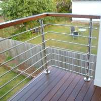 China cheap handrail design stainless steel rod railing for deck balcony handrail