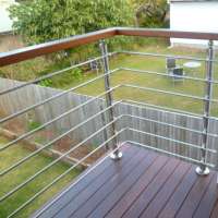 Stainless steel 316 outdoor stair handrail porch railing